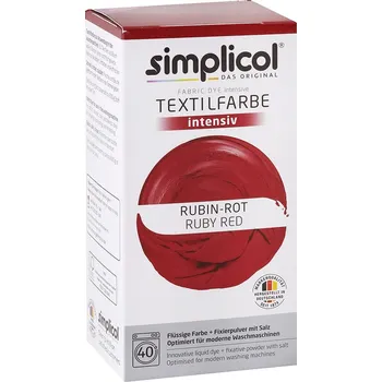 Výtvarná barva Simplicol barva na textil Rubínová červená 150ml + 400g