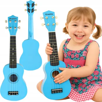 Hudební nástroj pro děti Hračka Dřevěná Kytara pro Děti Ukulele - Učení Hry