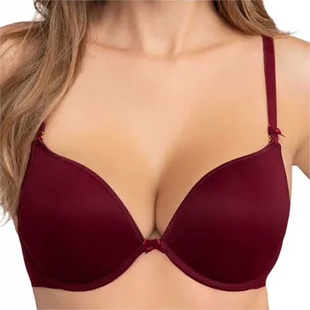 Podprsenka CORIN Hladká podprsenka Dolly push-up 16872 burgundy 75A