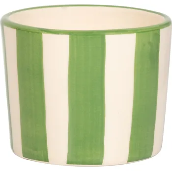 Zafferano, Hrnek Lido Righe s pruhy 230 ml zelený - Formadore