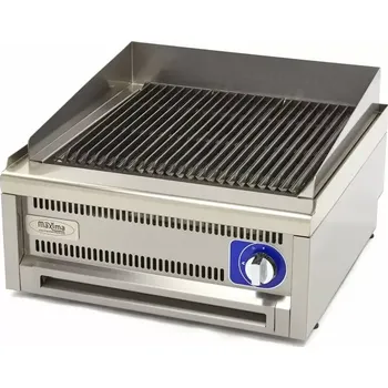 Kuchyňský gril Maxima Komerční gril - plynový - dvojitá jednotka - hloubka 60 cm | 09391570