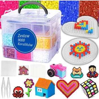 kreativní sada KREATIVNÍ NAŽEHLOVACÍ KORÁLKY MEGA SADA XXL 9000 ks