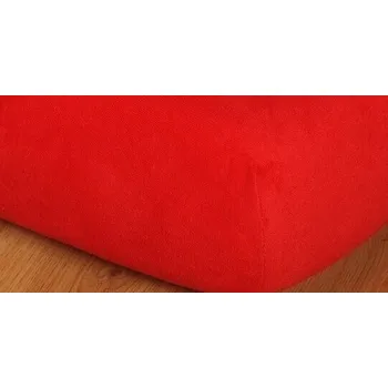 Bytový textil Prostěradlo froté vyšší matrace 140x220 červená