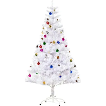 Vánoční stromek HOMCOM Umělý vánoční stromek Ø85 x 150 cm | bílý