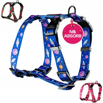 Postroj pro psa Postroj Guard pro střední psy, lehký, netlačí, NO ABSORB, Cosmic Bloom, M