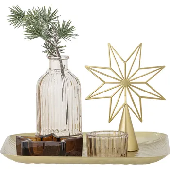 Bytová dekorace Bloomingville, Svícen Sanga s kovovým tácem a dekoracemi, 6 díl. - Formadore