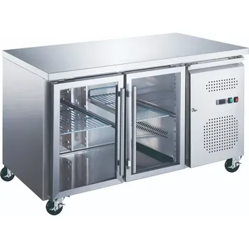 Autochladnička Maxima Pultový CHLADÍCÍ STŮL - 136 cm - 2 skleněné dveře | 09400401