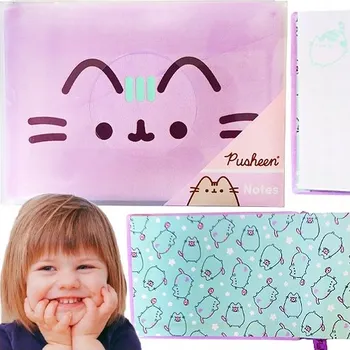 Zápisník Zápisník A5 St. Majewski Pusheen fialový
