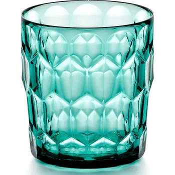 Sklenice Guzzini, Skleněný pohár Vanity N°3 nízký 360 ml akvamarín - Formadore