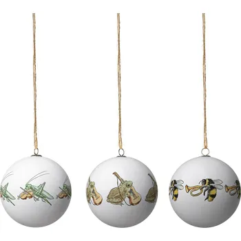 Vánoční dekorace Design House Stockholm, Vánoční ozdoby Elsa Beskow Žába Čmelák Cvrček, 3 ks - Formadore