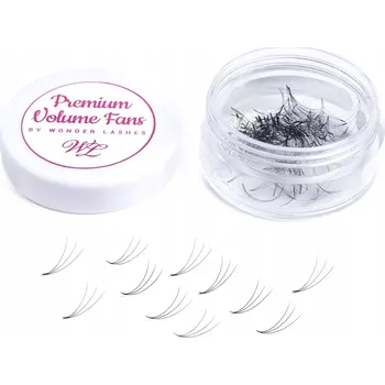 Umělé řasy PREMIUM 3D ŘASY V TRSECH D0,7X13 MM V KELÍMKU