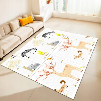 Hrací deka Pěnová Podložka Pro Děti Vzdělávací Oboustranná Skládací Velká 200 x 180 cm