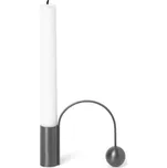 Ferm Living, Svícen Balance mosazný tmavě šedý - Formadore