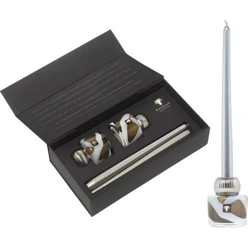 Baobab Collection, Sada svícnů se svíčkami Twins Stone Agate, 4 díl. - Formadore