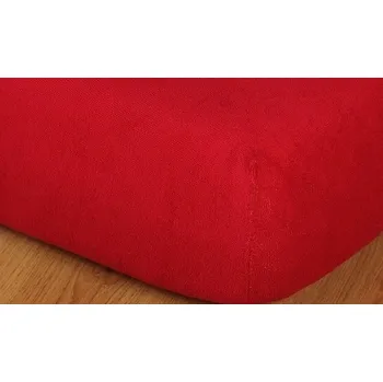 Prostěradlo froté 180x220 vysoká matrace vínová