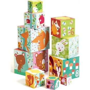 ostatní stavebnice Kartonové Stavebnice Djeco v lese