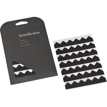 Fotoalbum Semikolon, Samolepicí rohy na fotky Semikolon černé - Formadore