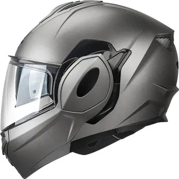 Helma na motorku KV55 SOLID - překlopná šedá moto přilba KAPPA (velikost helmy: XL (61-62 cm))