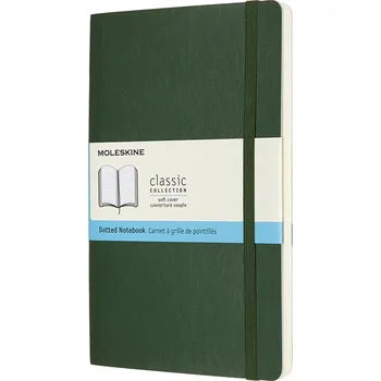 Diář Moleskine, Tečkovaný zápisník Moleskine Classic měkká vazba L 192 stran lesní zelená - Formadore