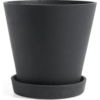 Hay, Malý květináč Hay s podstavcem 21,5 cm černý - Formadore