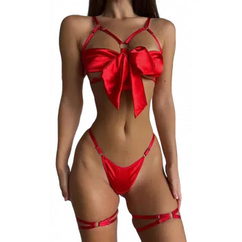 Červený komplet Naughty Gift, XL–XXL
