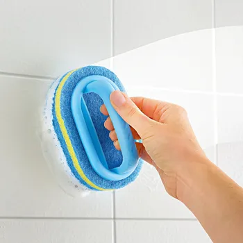 Kuchyňský mlýnek 3Pagen Mycí houba s rukojetí 14x9x7 cm.