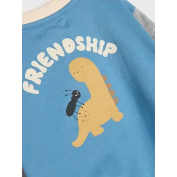 Chlapecká mikina Sinsay - Zapínací mikina s potiskem na zádech - vícebarevná - 131DG-MLC - 131DG-MLC-80