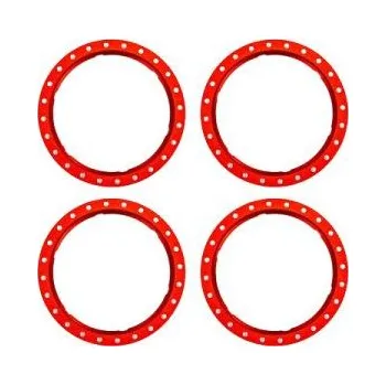 RC model Traxxas kroužek Beadlock hliníkový červený (4)