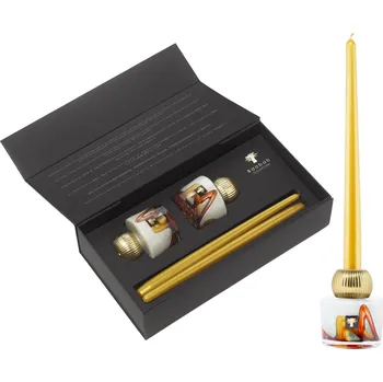 Baobab Collection, Sada svícnů se svíčkami Twins Nirvana Bliss, 4 díl. - Formadore