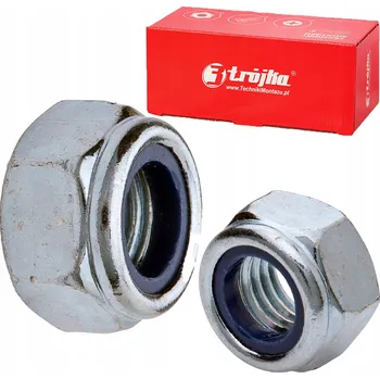 Matice Samojistné matice M6 1 kg cca 476 kusů DIN985 pozink pozinkované