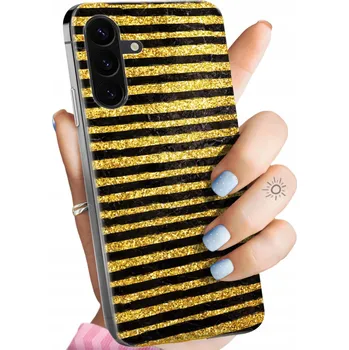 Pouzdro na mobilní telefon Zadní Kryt Hello Case pro Samsung Galaxy A56 zlatý
