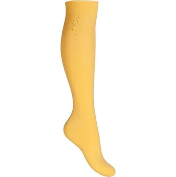 HKM CRYSTALS Jezdecké podkolenky s kamínky Barva: žlutá, Velikost: 39-42