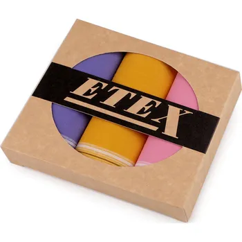 Kosmetická sada Dámský kapesník / dárková kazeta, střední, 2 mix tmavý