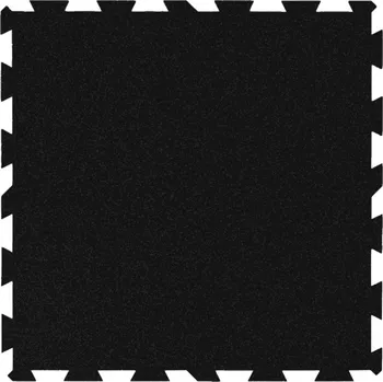 Venkovní dlažba Mosolut Fitness Puzzle Standard 102,5 × 102,5 cm, černá 1,5