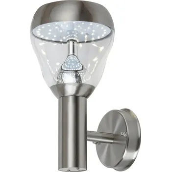 Venkovní osvětlení Rabalux venkovní nástěnné svítidlo Amalfi LED 8W saténová chromová IP44 7919