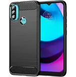 Techsuit Carbon Silicone Motorola Moto E20 Moto E30 Moto E40 Černá