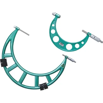 Mechanický mikrometr s vyměnitelnými doteky INSIZE 3206 Rozsah: 0-50 mm, Typ: S integrovanou řehtačkou
