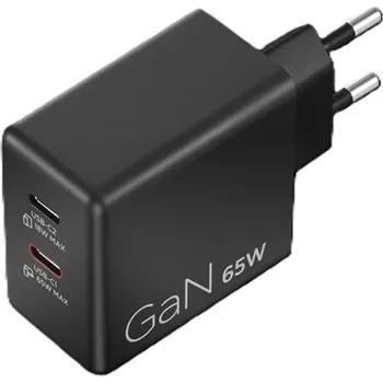 Lenovo Dual USB-C 65W GaN Charger - duální nabíječka 2x USB-C, 45W + 18W, černá