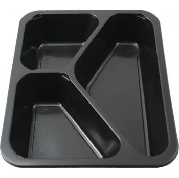 Jednorázové nádobí Vanička zatavovací 3-dílná 227 x 178 x 50 mm