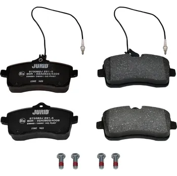 Brzdový systém Sada brzdových destiček, kotoučová brzda JURID 573382J