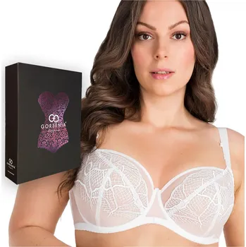 Dámské spodní prádlo GORSENIA PODPRSENKA VYZTUZENÁ BEZ KOSTIC K849 FOREVER WHITE BÍLÁ 80L