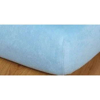 Bytový textil Prostěradlo froté vyšší matrace 140x220 sv.modrá