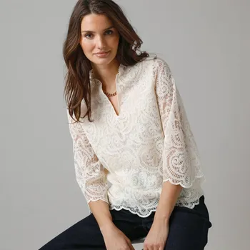 Dámská halenka Krajková halenka režná 44