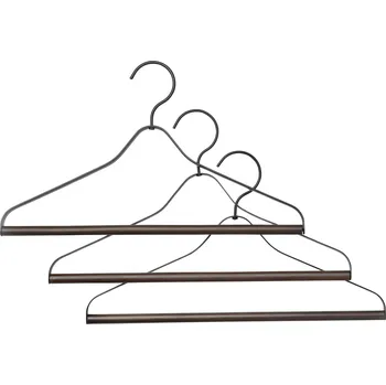 Věšák Ferm Living, Ramínka na oblečení Ferm Living černá 3 ks - Formadore