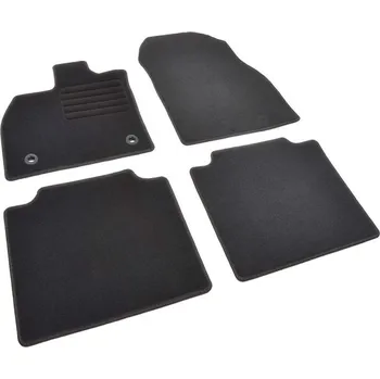 autokoberec Autokoberce textilní přesné černé / černé obšití - Subaru Solterra (2022-) 5-sedadel