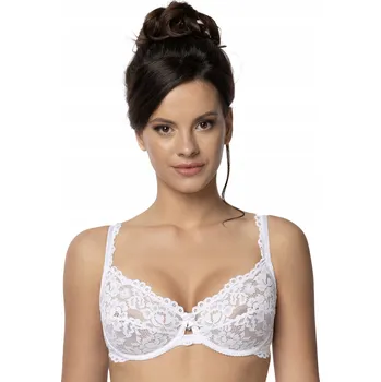 Dámské spodní prádlo Podprsenka s měkkými košíčky Róża bílá velikost 80E