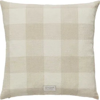 Bytový textil OYOY, Dekorační povlak na polštář Chess, 50 x 50 cm, béžový - Formadore