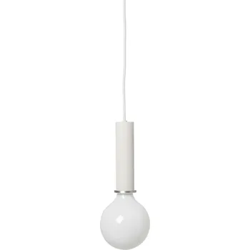 Ferm Living, Závěsná lampa Socket Pendant velká bílá - Formadore