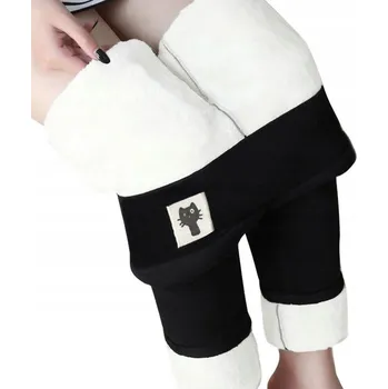 Dámské legíny LEGÍNY ZATEPLENÉ KOŽEŠINOU TEPLÉ LEGÍNY ZIMNÍ LEGÍNY VYSOKÝ PAS L