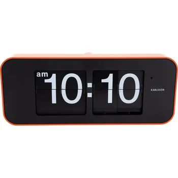 Budík Karlsson, Hodiny Wide Flip oranžové - Formadore